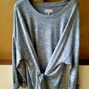 NWOT Lucky Brand Blue Gray Top